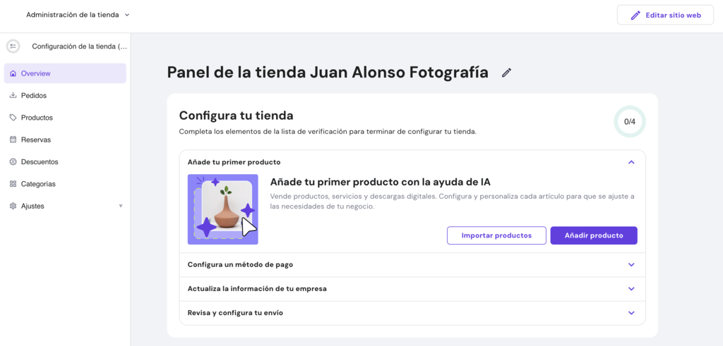 Lista de comprobaci&oacute;n de lanzamiento de tienda en HWB