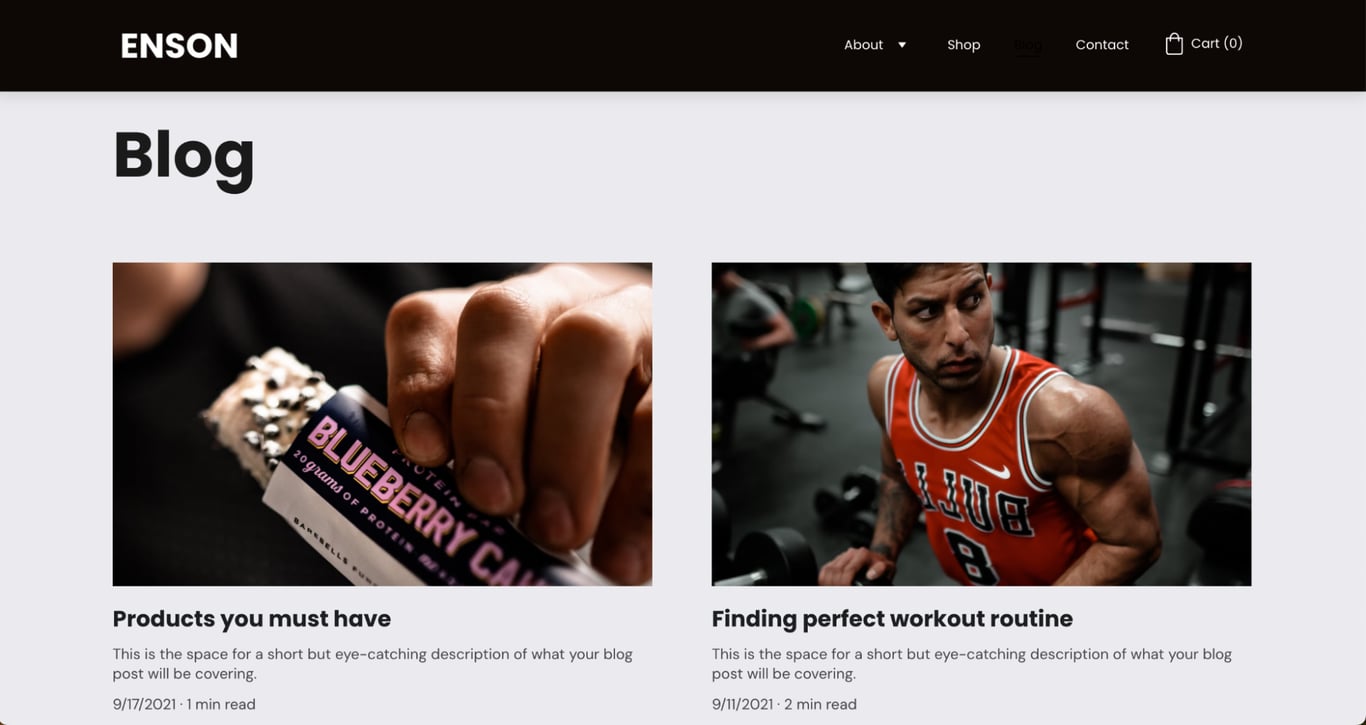 ブログページ例