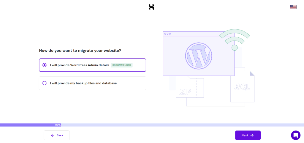 HostingerのWordPress Webサイト移行プロセス