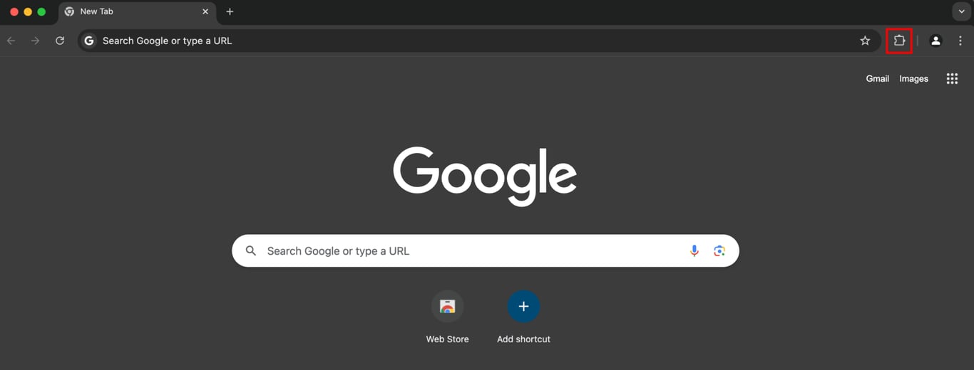 Googleのホームページ