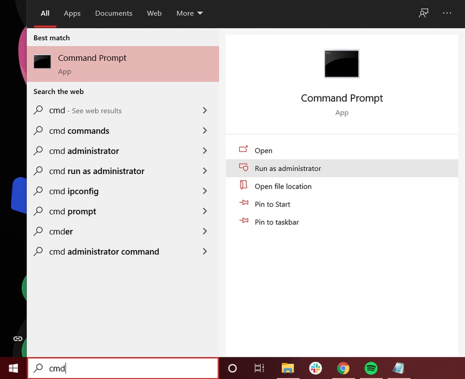 Windows のコマンドプロンプト