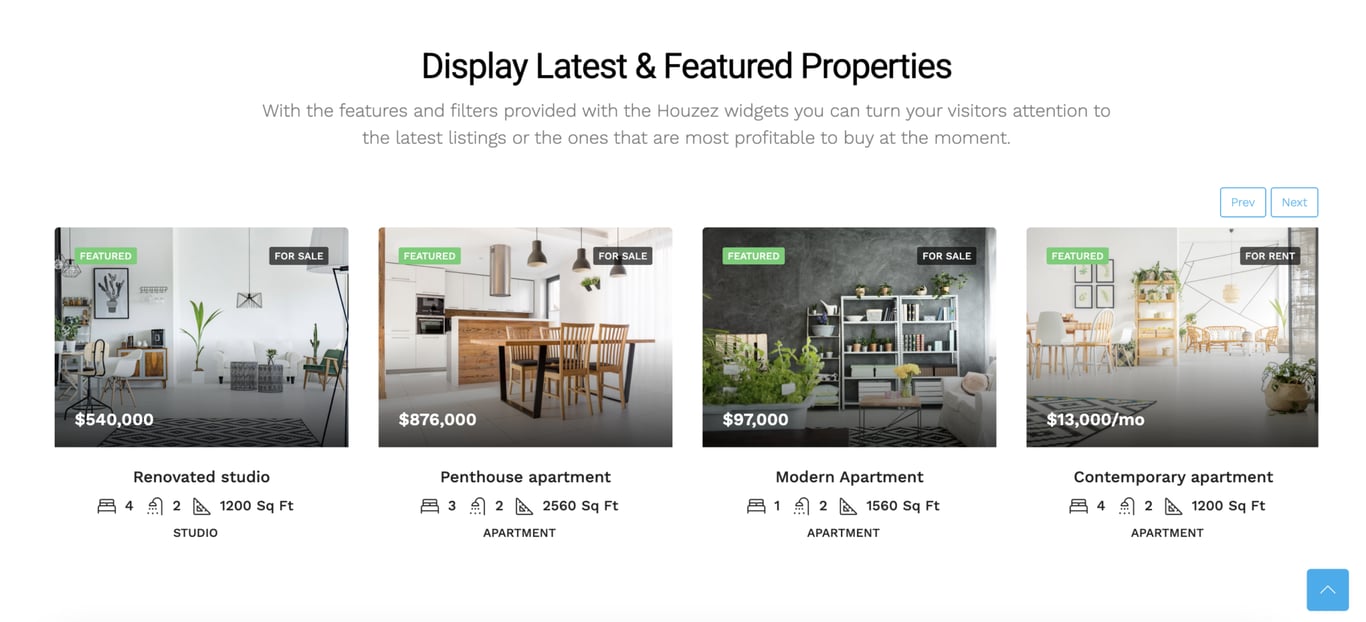 物件一覧ページにおけるカスタムフィールドの実装例