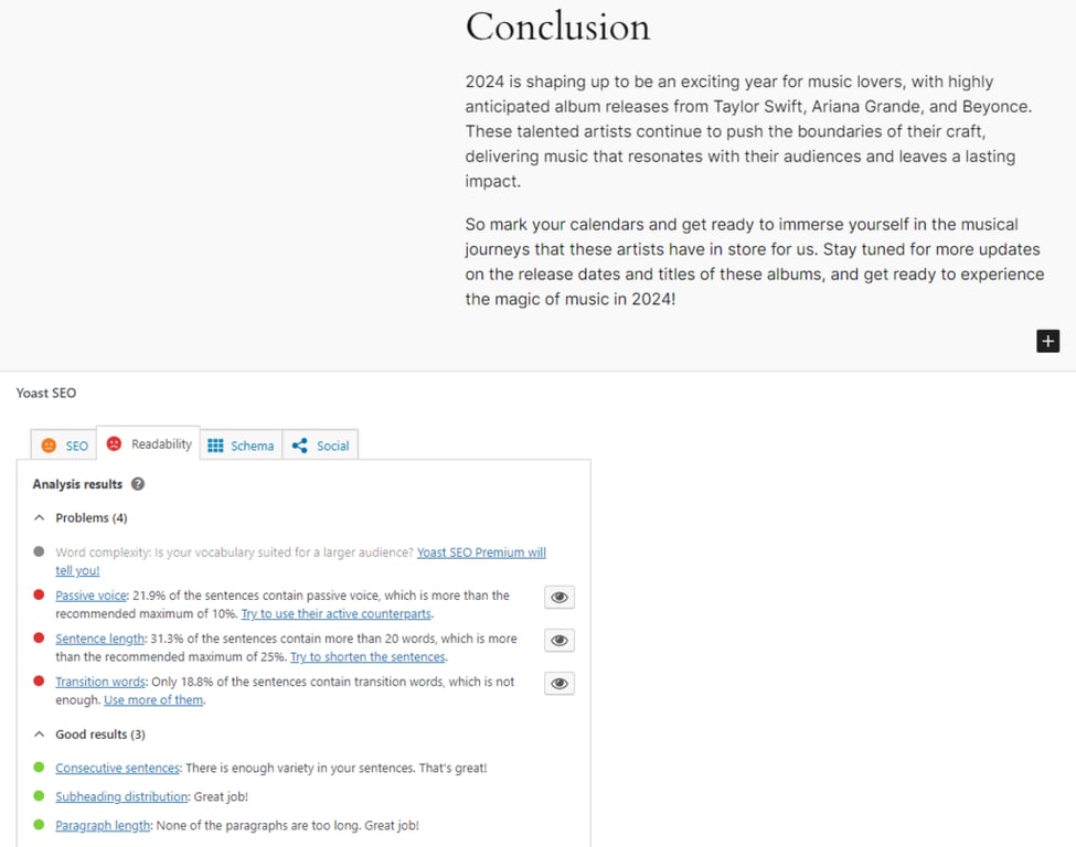 Yoast SEOのインターフェース