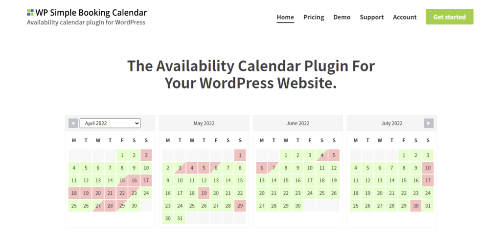 WP Simple Booking Calendar公式サイト
