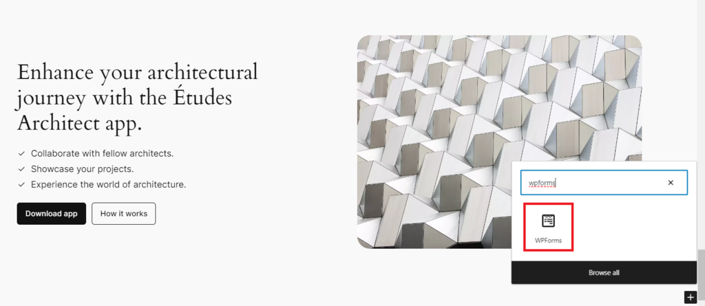 WordPressページにWPFormsブロックを追加