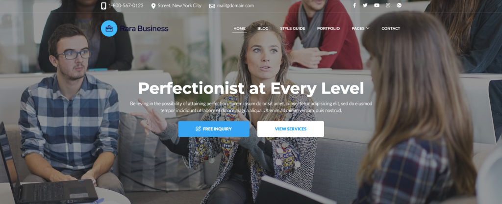 Rara Businessテーマ