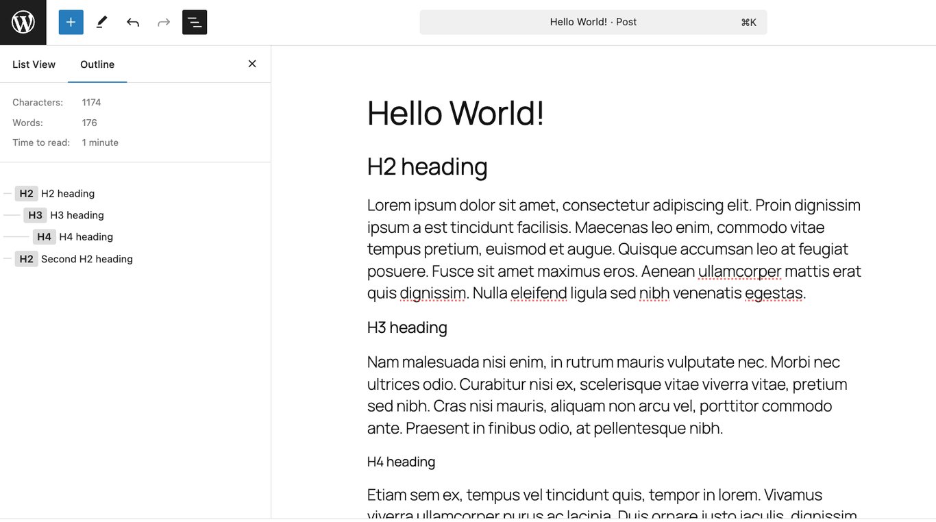 Gutenbergブロックリストビューの概要
