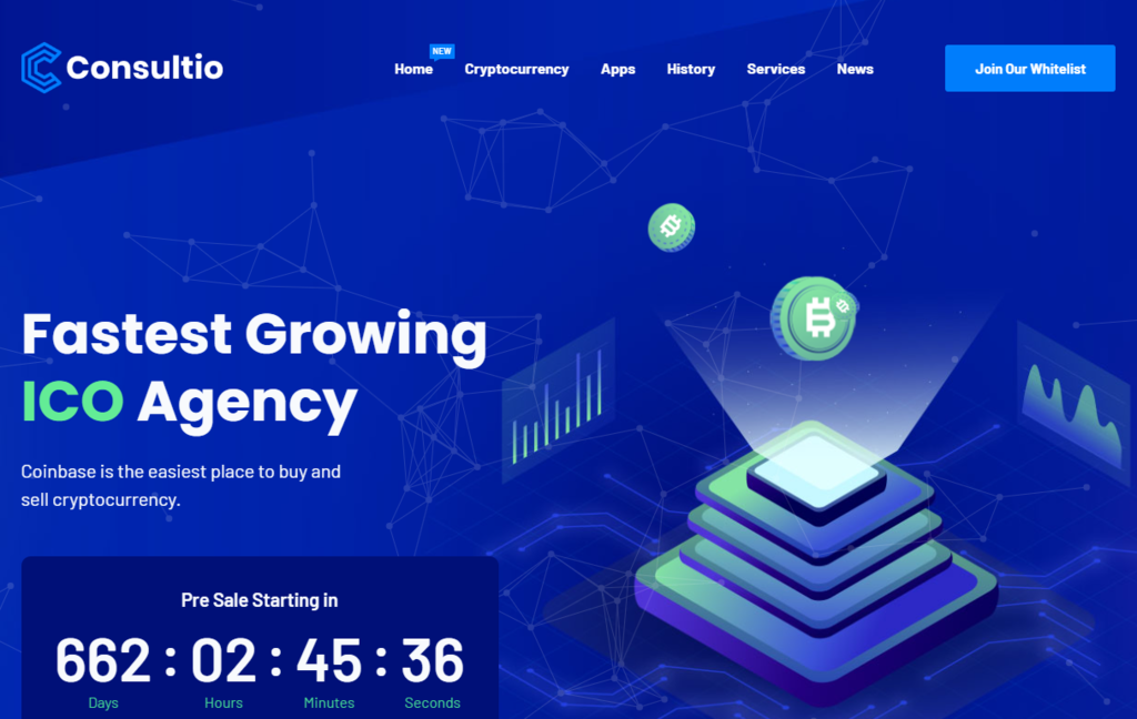 Consultioは、企業、金融、コンサルティングビジネス向けのビジネステーマ