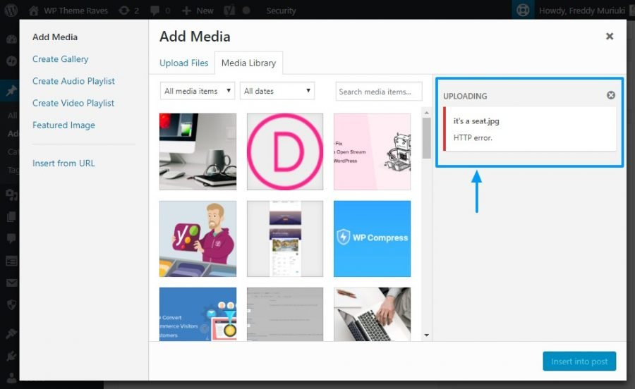 画像アップロード時に発生するWordPressのhttpエラー