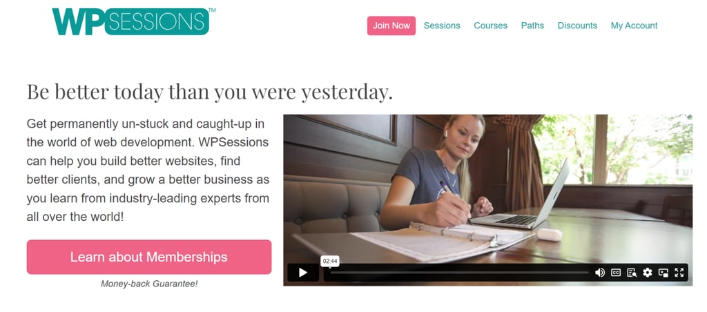 WP Sessionsのホームページ