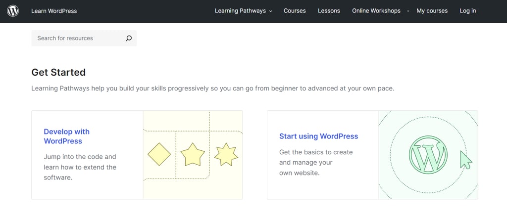 Learn WordPressのホームページ