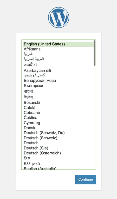 WordPressセットアップウィザード