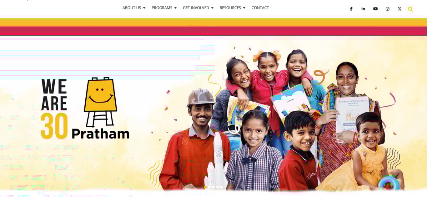 Prathamのホームページ