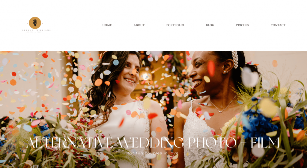 Leesha WilliamsのWebサイト