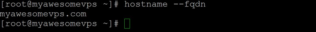 Finding FQDN via PuTTY