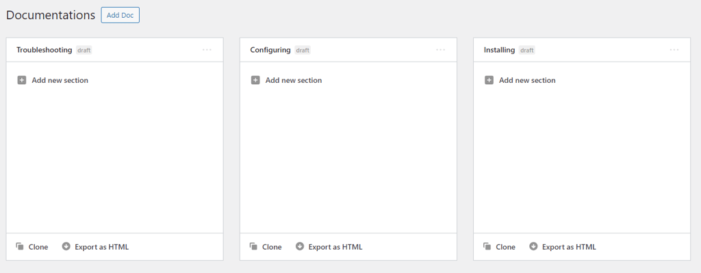 Retained documents on DocsPress after migrating from weDocs