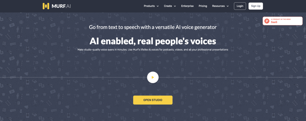 Murf landing page