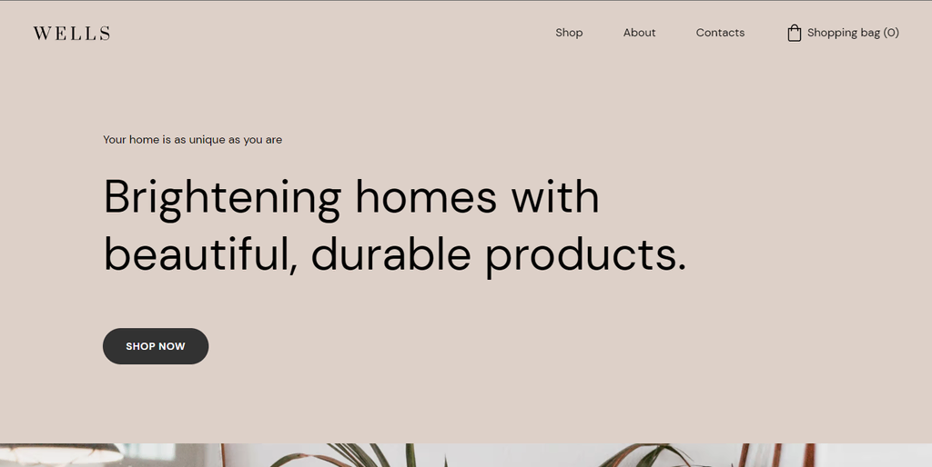 Wells homepage
