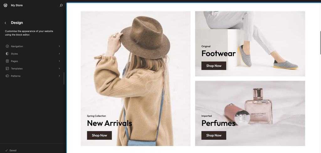 WordPress site editor