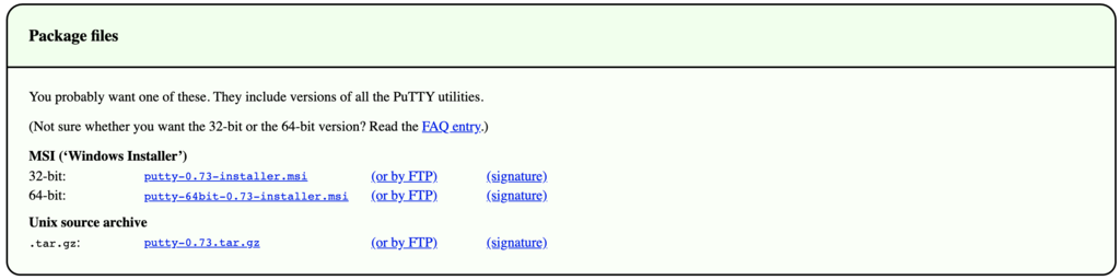 Télécharger Putty depuis le site web de Putty.