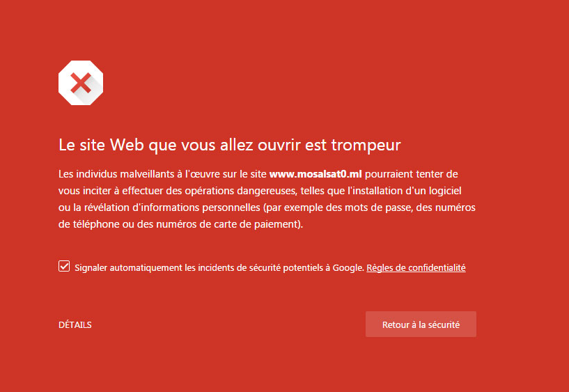 site trompeur
