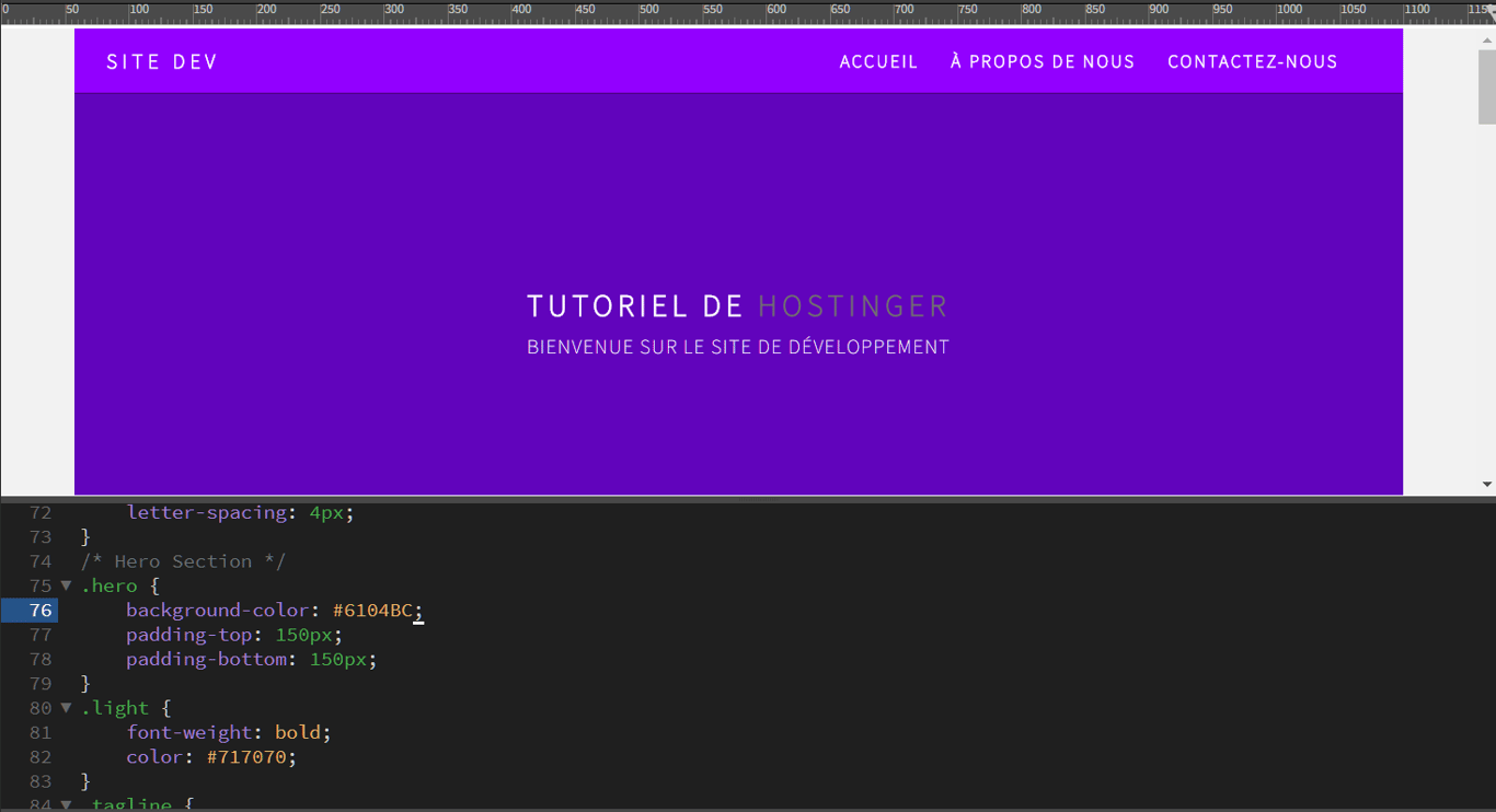 Changer la couleur de fond