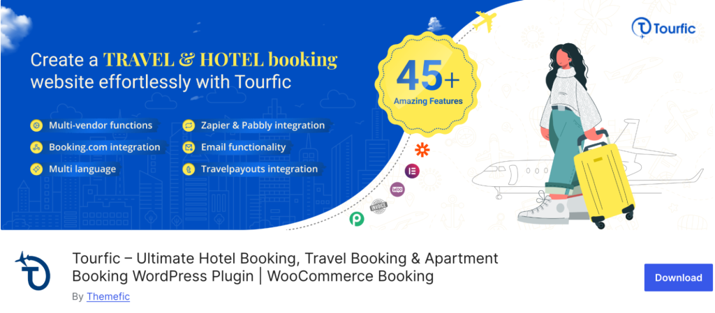 Bannière du plugin Tourfic