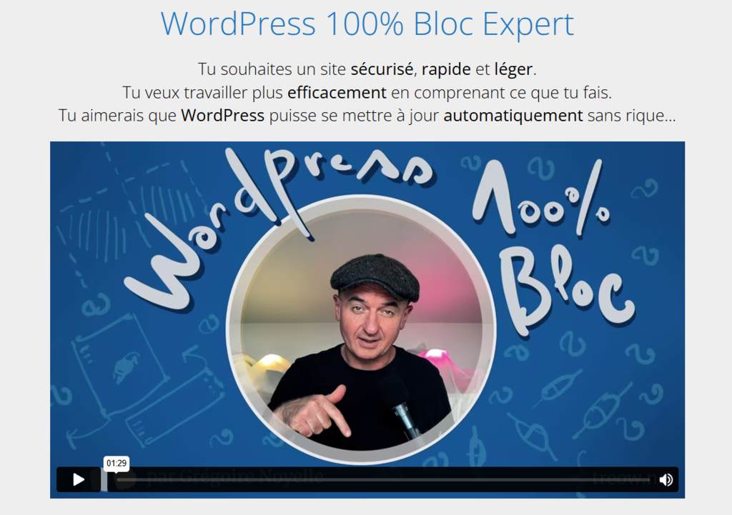 Formation WordPress 100% Bloc Expert