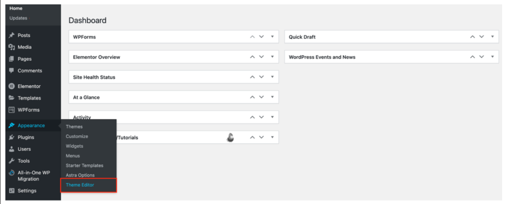 éditeur-theme-wordpress éditeur de thème wordpress