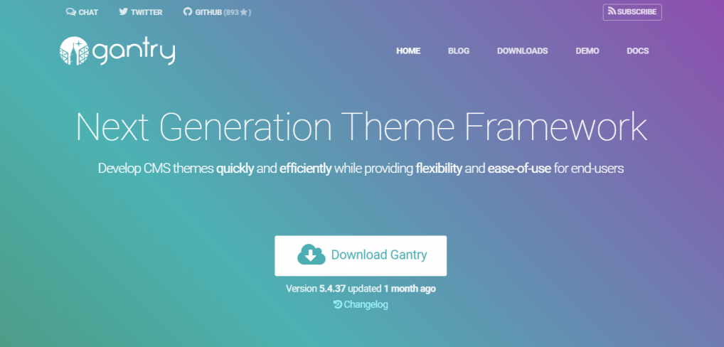 framework de th&egrave;mes WordPress Gantry Framework