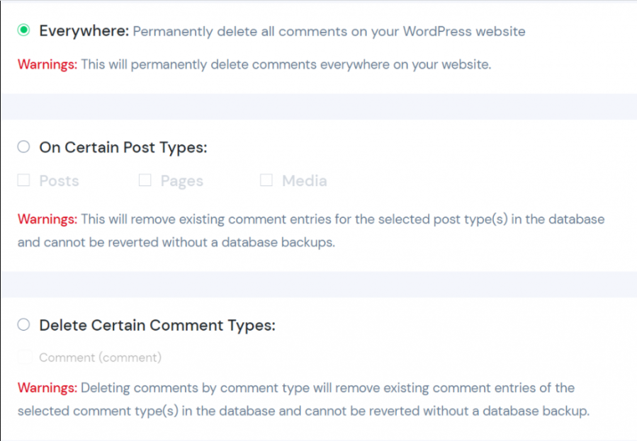 s&eacute;lectionner d&eacute;sactiver les commentaires sur tout le site wordpress sur le plugin disable comments