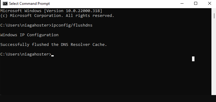 Code ipconfig/flushdns