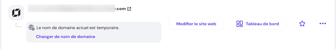 Site créé par le créateur de sites Hostinger
