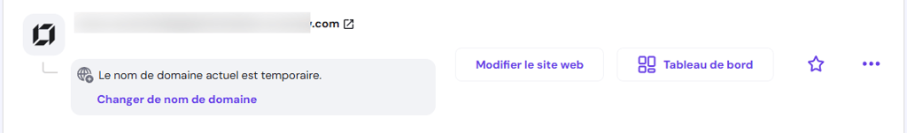 Site créé par le créateur de sites Hostinger