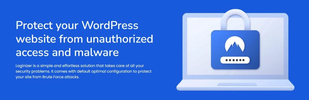 Banni&egrave;re web du plugin WordPress Loginizer
