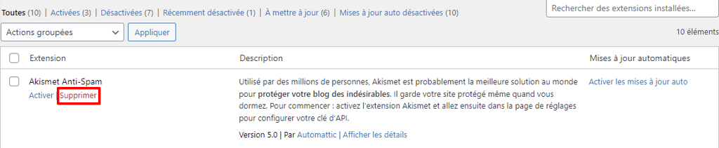 supprimer-plugin-wordpress supprimer un plugin WordPress