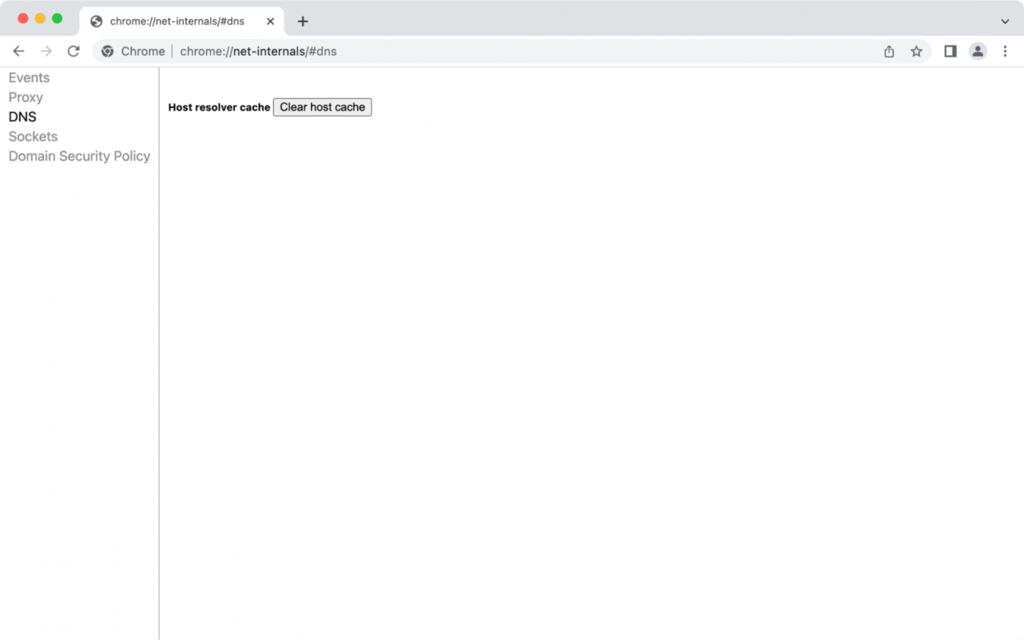 comment vider le cache dns sur google chrome