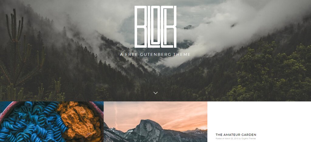 Block lite, un th&egrave;me de blog WordPress gratuit 