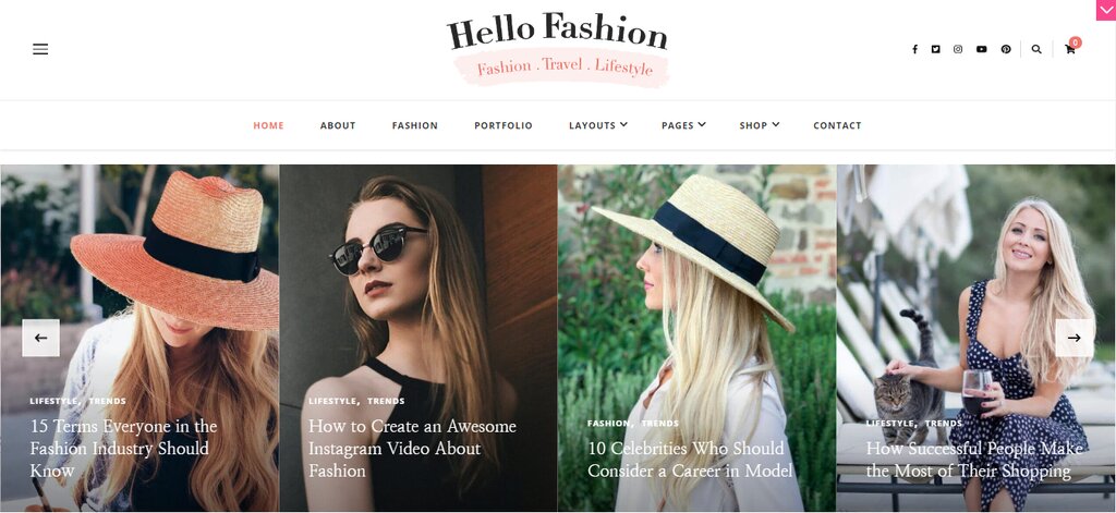 Hello fashion, th&egrave;me gratuit de blog WordPress