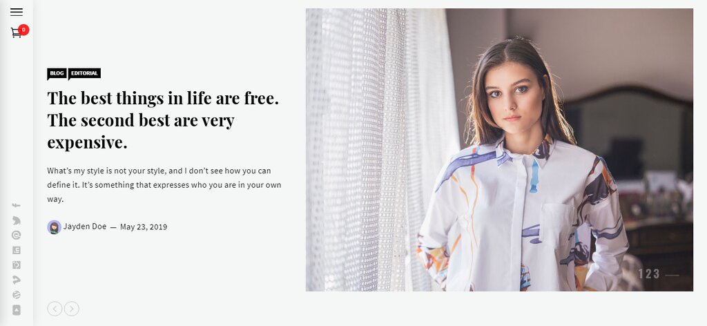 Minimal Blocks, un th&egrave;me de blog WordPress gratuit 