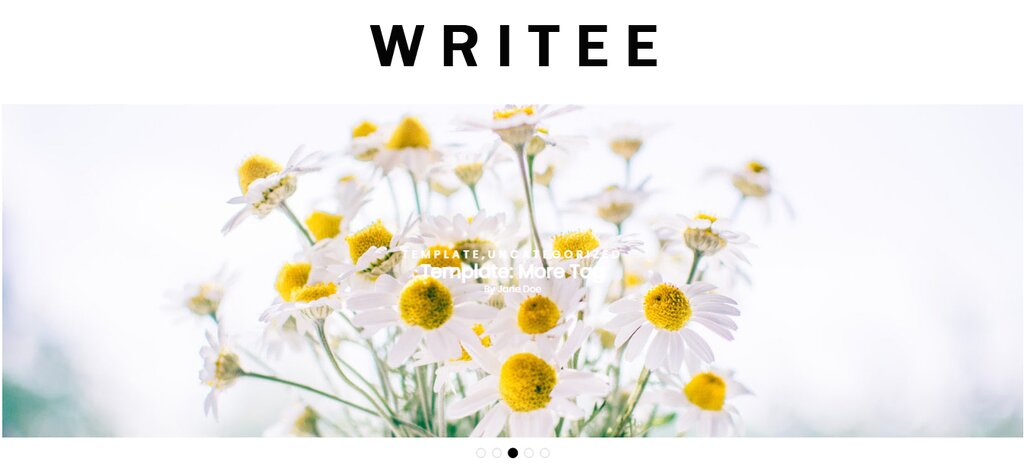 Writee, un th&egrave;me de blog WordPress gratuit 