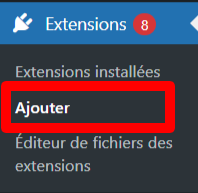 Ajouter un nouveau plugin sur le tableau de bord de WordPress