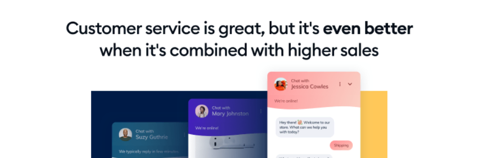 La page d'accueil de Tidio affichant les chats du service client&egrave;le