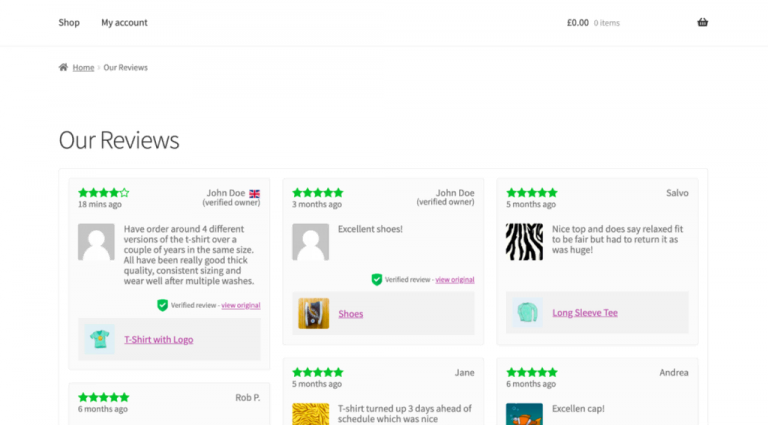 Un exemple d'affichage d'un avis r&eacute;alis&eacute; par CusRev