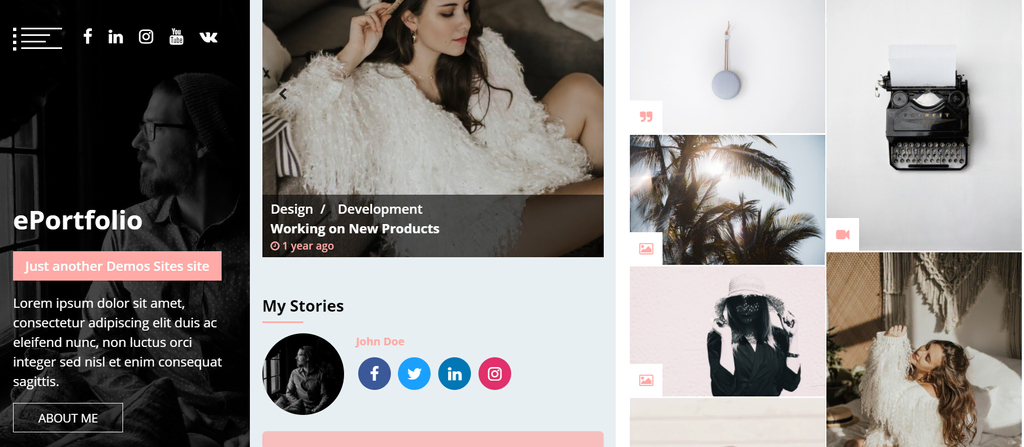 eportfolio Th&egrave;me de portfolio WordPress