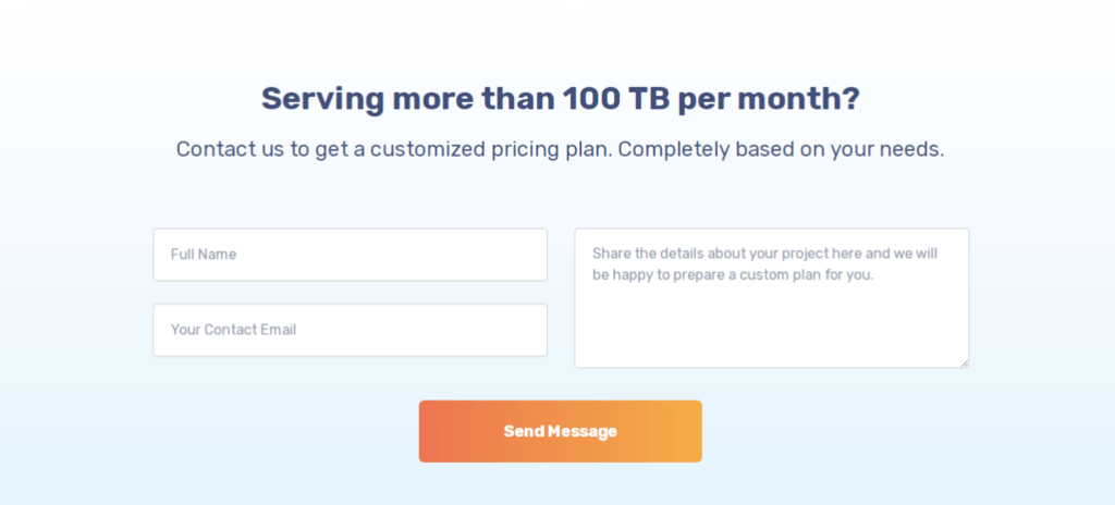 Estimation de prix d'un CDN