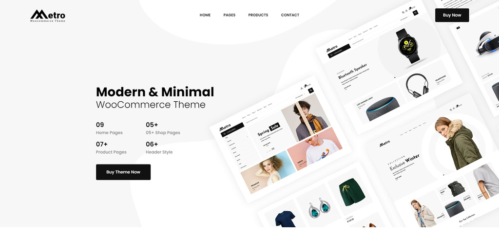 Metro Metro, un thème WooCommerce WordPress