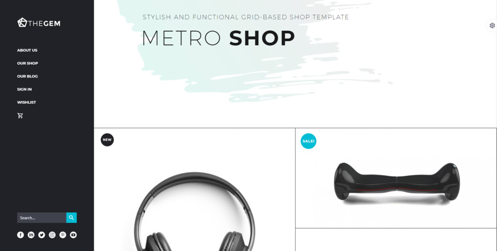 the-Gem The Gem, un thème WooCommerce WordPress