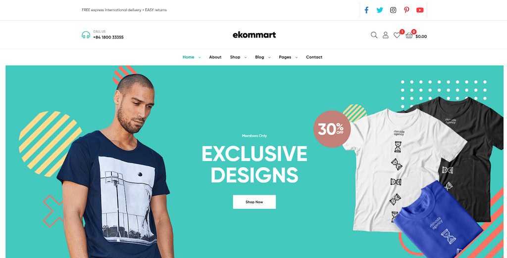 ekommart ekommart, un thème WooCommerce WordPress