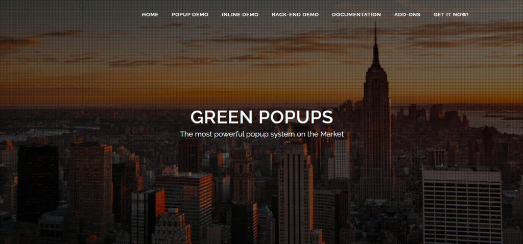 Banni&egrave;re du plugin WordPress Green Popups